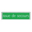 40582184-Pickup - Plaque de signalisation - 165 x 44 mm - issue de secours-P_4058218_1-0