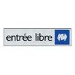 40582948-Pickup - Plaque de signalisation - 165 x 44 mm - entrée libre-P_4058294_1-0