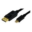 MCL Samar - DisplayPort kabel - Mini DisplayPort (M) naar DisplayPort (M) - 2 m - vergrendeld - zwart