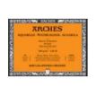Arches - Papier aquarelle - 200 x 200 mm - 20 feuilles - grain torchon