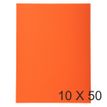 Exacompta Forever - 10 Paquets de 50 Chemises - 170 gr - orange