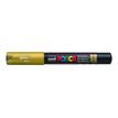Uni POSCA PC-1M - Marker - permanent - goud - pigmentinkt op waterbasis - 1 mm - extra fijn