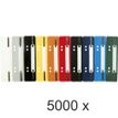 Exacompta - 5000 Fixe-dossiers à lamelle polypropylène - couleurs assorties