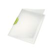 Leitz ColorClip Magic - Chemise à clip A4 - pour 30 feuilles - translucide avec pince verte foncée