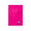 Clairefontaine Mimesys - Cahier polypro A4 (21x29,7 cm) - 96 pages - grands carreaux (Seyes) - rose
