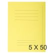 Exacompta Forever - 5 Paquets de 50 Chemises imprimées - 220 gr - jaune