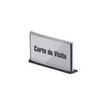 Paperflow Cinatur - Kaarthouder - te bevestigen aan wand, bureaublad, pole-mounted - voor 55 x 90 mm - transparant, antraciet
