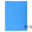 Exacompta Forever - 50 Chemises imprimées 2 rabats - 290 gr - bleu vif