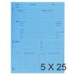 Exacompta - 5 Paquets de 25 Dossiers de procédure - turquoise