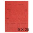 Exacompta - map met vierkante uitsparing - 220 x 310 mm - voor 200 vellen - rood (pak van 25)