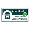 Pickup - Panneau de signalisation - 300 x 150 mm - Whatsapp voisins vigilants