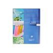 Clairefontaine Koverbook - Cahier polypro de travaux pratiques (TP) - 24 x 32 cm - 64 pages - grands carreaux (Seyes)/uni - disponibles dans différentes couleurs