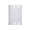 GBC LinenWeave - 100 couvertures à reliure thermique - tranche 1,5 mm - blanc