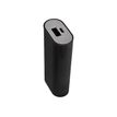 Waateck - Mobiele oplader - 4000 mAh - 1 A (USB) - op kabel: Micro-USB - zwart