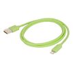 Urban Factory Cable USB to Lightning MFI certified - Green 1m - Lightning-kabel - Lightning (M) naar USB (M) - 1 m - groen - voor Apple iPad/iPhone/iPod (Lightning)