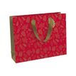 Clairefontaine - Sac cadeau - 37,3 cm x 11,8 cm x 27,5 cm - pomme d'amour rouge/or