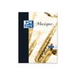 Oxford - Cahier de musique A4 (21 x 29,7 cm) - 48 pages - 24 pages à portée et 24 pages grands carreaux
