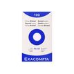 Exacompta - Registratiekaart - 75 x 125 mm - wit - ongekleurd (pak van 100)