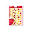 APLI kids - Decoratiesticker - 6 vellen - geel, oranje - niet permanent (pak van 624)