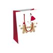 Clairefontaine Christmas - geschenktasje - middelgroot - 21.5 cm x 10.2 cm x 25.3 cm - gingerbread