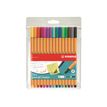 STABILO point 88 - Pack de 15 feutres fin - couleurs assorties