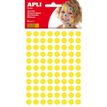 8410782132325-APLI kids - Round permanent educational stickers - 10.5 mm, 6 sheets - jaune-P_500506_2-0