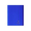 Clairefontaine Koverbook - Notitieboek - geniet - 240 x 320 mm - 24 vellen / 48 pagina's - Seyès - transparant, marineblauw - polypropyleen (PP)