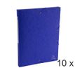 Exacompta Exabox - 10 Boîtes de classement en carte lustrée - dos 25 mm - bleu