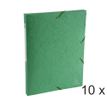 Exacompta Exabox - 10 Boîtes de classement en carte lustrée - dos 25 mm - vert