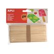 Apli - Ijsstokje - 1.8 x 15 cm - natuurlijk - hout (pak van 40)