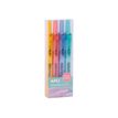 Apli Agipa - Pack de 4 surligneurs pastels rétractables - couleurs assorties