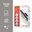 0400000530635-Fellowes - 100 pochettes de plastification (54 x 86 mm) - 125 microns - brillantes --1