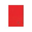Clairefontaine Koverbook A5+ - Notitieboek - geniet - 170 x 220 mm - 48 vellen / 96 pagina's - Seyès - transparant, rood - polypropyleen (PP)