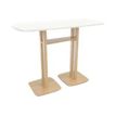 Paperflow Woody - Tafel - rectangular with rounded sides - wit