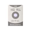 Exacompta - Registratiekaart - A4 - wit - van ruiten voorzien (pak van 100)