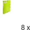 Exacompta Forever - 8 Boîtes de classement polypro - dos 40 mm - vert anis