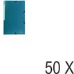 Exacompta Opak - 50 Chemises à 3 rabats polypro - A4 - vert foncé