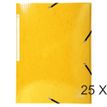Exacompta Iderama - 25 Chemises à rabats maxi capacity - jaune (gaufrées pelliculées)