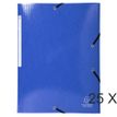 Exacompta Iderama - 25 Chemises à rabats maxi capacity - bleu foncé (gaufrées pelliculées)