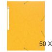 Exacompta Scotten - 50 Chemises à 3 rabats - A4 - jaune