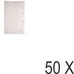 Exacompta Chromaline - 50 Chemises à 3 rabats polypro - A4 - incolore