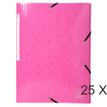 Exacompta Iderama - 25 Chemises à rabats maxi capacity - rose (carte lustrée pelliculée)