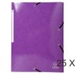 Exacompta Iderama - 25 Chemises à rabats maxi capacity - violet (carte lustrée pelliculée)