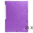Exacompta Scotten - 25 Chemises à 3 rabats - A4 - violet