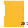 Exacompta Scotten - 25 Chemises à 3 rabats - A4 - jaune