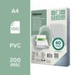 0077511537615-Fellowes - 100 couverture à reliures A4 (21 x 29,7 cm) - plastique 200 microns - transparent--1