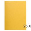 Exacompta - 25 Chemises sans élastique avec 3 rabats - A4 - jaune