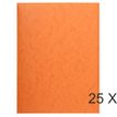 Exacompta - 25 Chemises sans élastique avec 3 rabats - A4 - orange