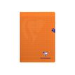 Clairefontaine Mimesys - Cahier polypro A4 (21x29,7 cm) - 96 pages - grands carreaux (Seyes) - orange