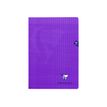 Clairefontaine Mimesys - Cahier polypro A4 (21x29,7 cm) - 96 pages - grands carreaux (Seyes) - violet